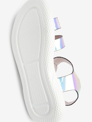 Metallic Memory Foam Sporty Sandals - Image 4 of 5
