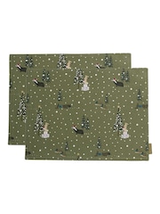 Sophie Allport Set of 2 Festive Forest Fabric Placemats - Bild 1 von 1