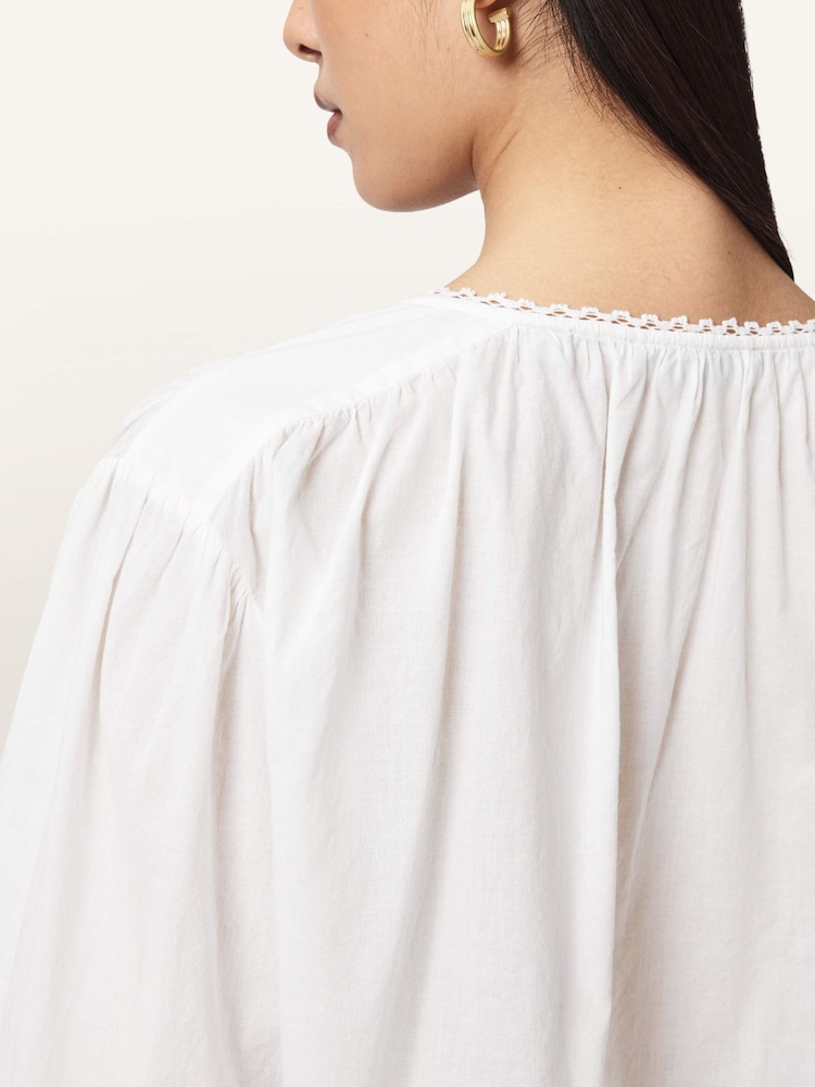 AllSaints White Colette Top - Image 2 of 8 AllSaints White Colette Top - Image 2 of 8
