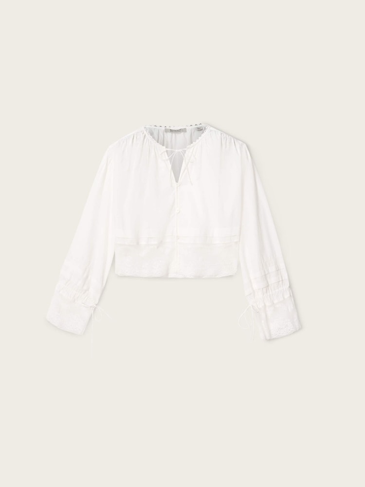 AllSaints White Colette Top - Image 8 of 8 AllSaints White Colette Top - Image 8 of 8