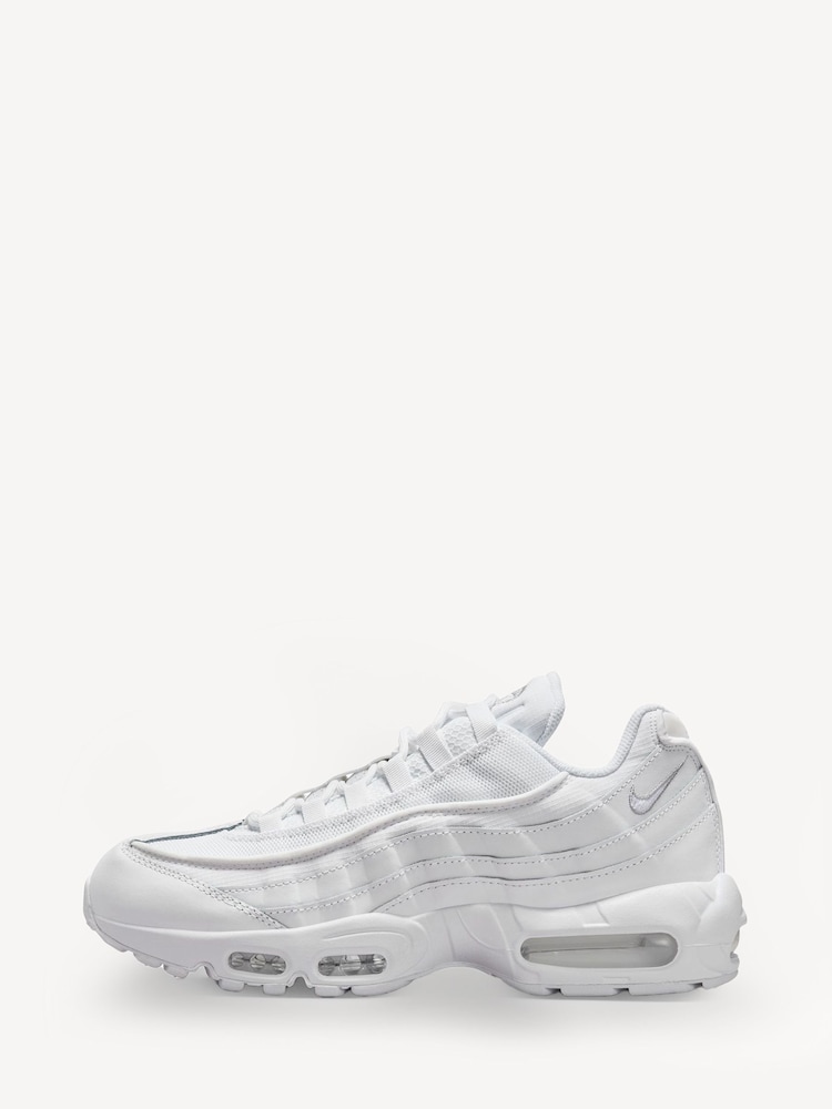 Nike White Air Max 95 Trainers - Image 2 of 7
