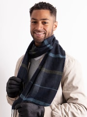 Totes Mens Wool Blend Winter Scarf and Thermal Lined Gloves - Imagen 1 de 4