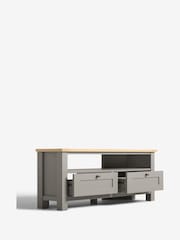 Dove Grey Malvern Oak Effect Up to 46 inch Corner TV Unit - Image 3 of 6