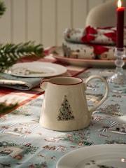 Sophie Allport Natural Cosy Christmas Large Stoneware Jug - Image 1 of 2