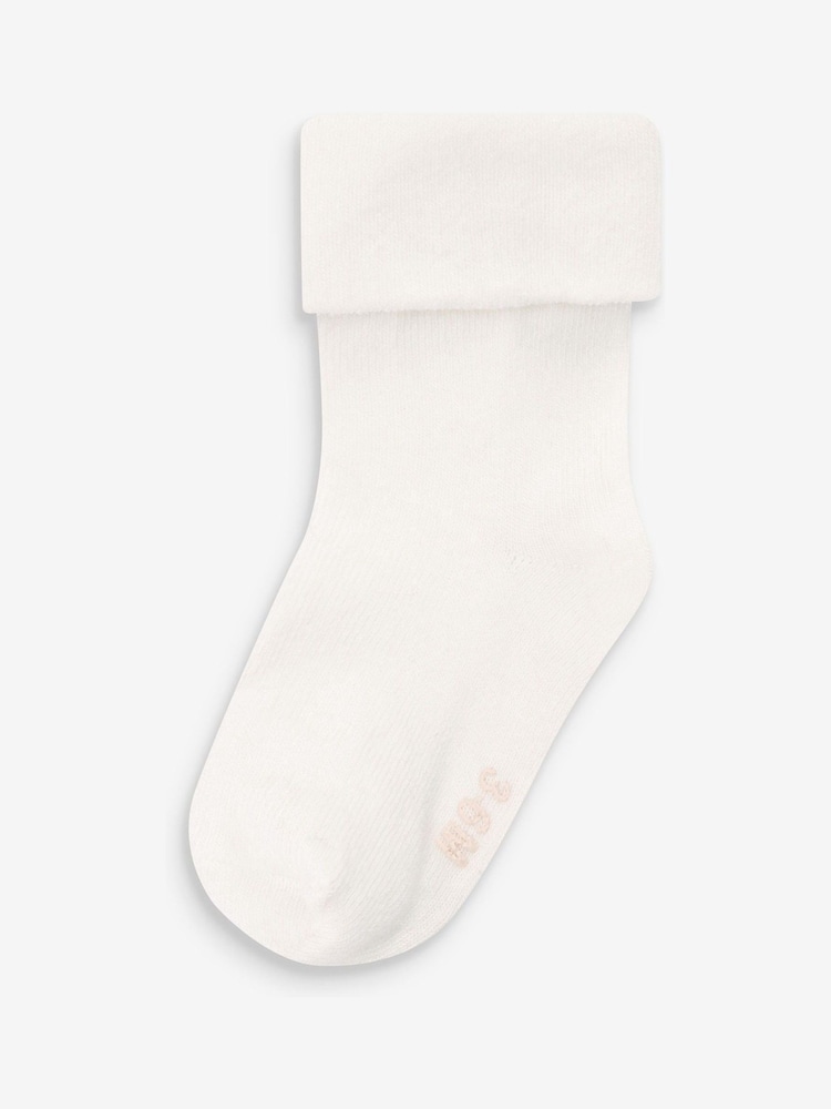 Pink Baby Roll Top Socks 4 Pack (0mths-2yrs) - Image 2 of 6 Pink Baby Roll Top Socks 4 Pack (0mths-2yrs) - Image 2 of 6