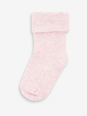 Pink Baby Roll Top Socks 4 Pack (0mths-2yrs) - Image 4 of 6