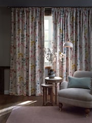 Lápis Isla Floral Print Pleat Blackout/Thermal 100% Cortinas de algodão - Imagem 3 de 7