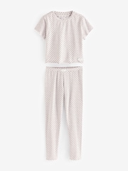 Tommy Hilfiger Cream Established Pyjama Leggings Set - Image 1 of 4