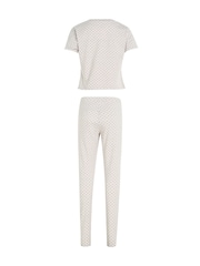 Tommy Hilfiger Cream Established Pyjama Leggings Set - Image 2 of 4