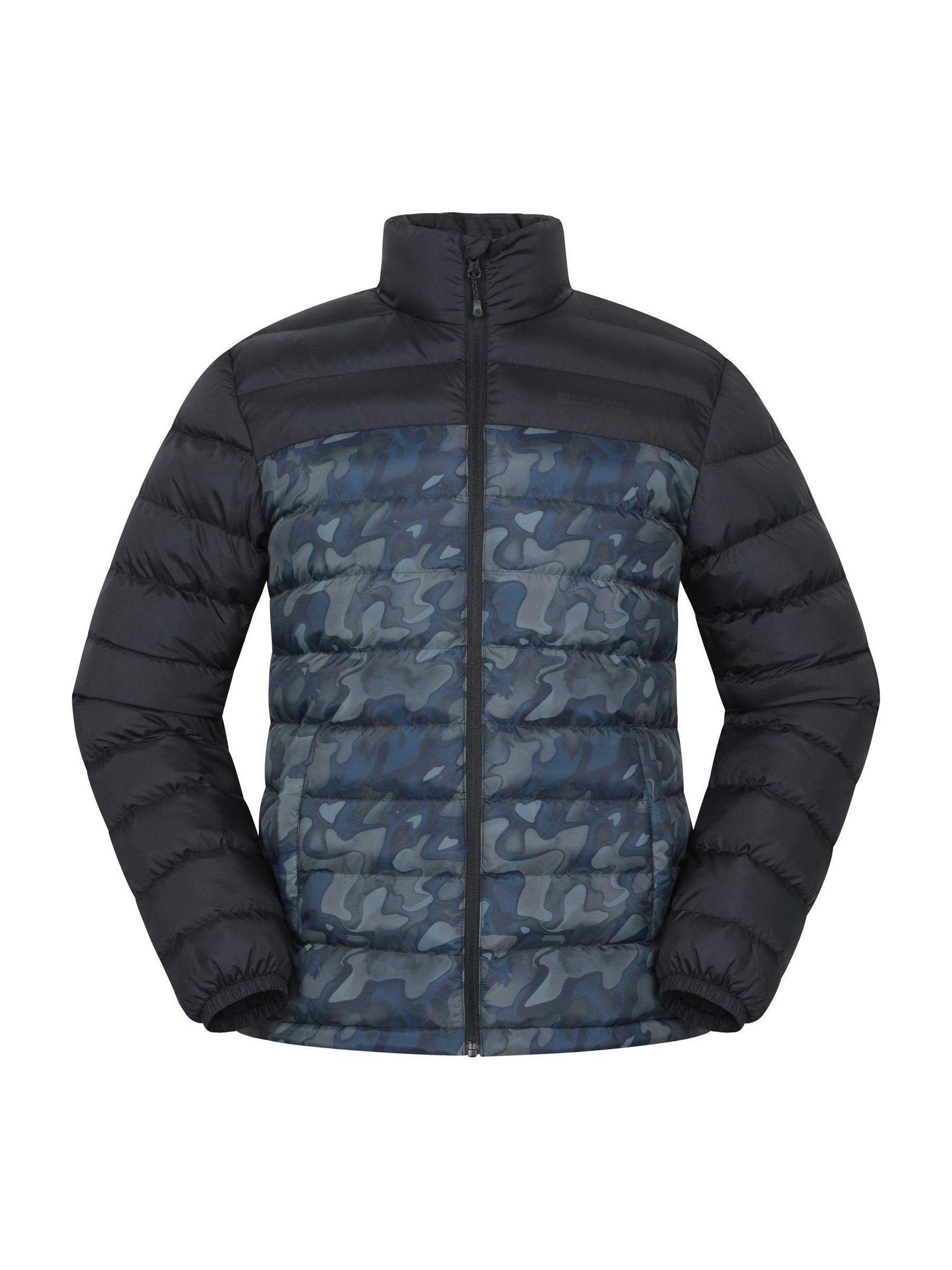 Buy Mountain Warehouse Blue Military Print Vista Water Resistant Padded ...