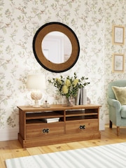 Laura Ashley Honey Gold Garrat 2 Drawer TV Stand - Image 1 of 8