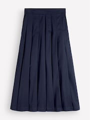 Boden Blue Aya cotton sateen Midi Skirt - Image 5 of 5