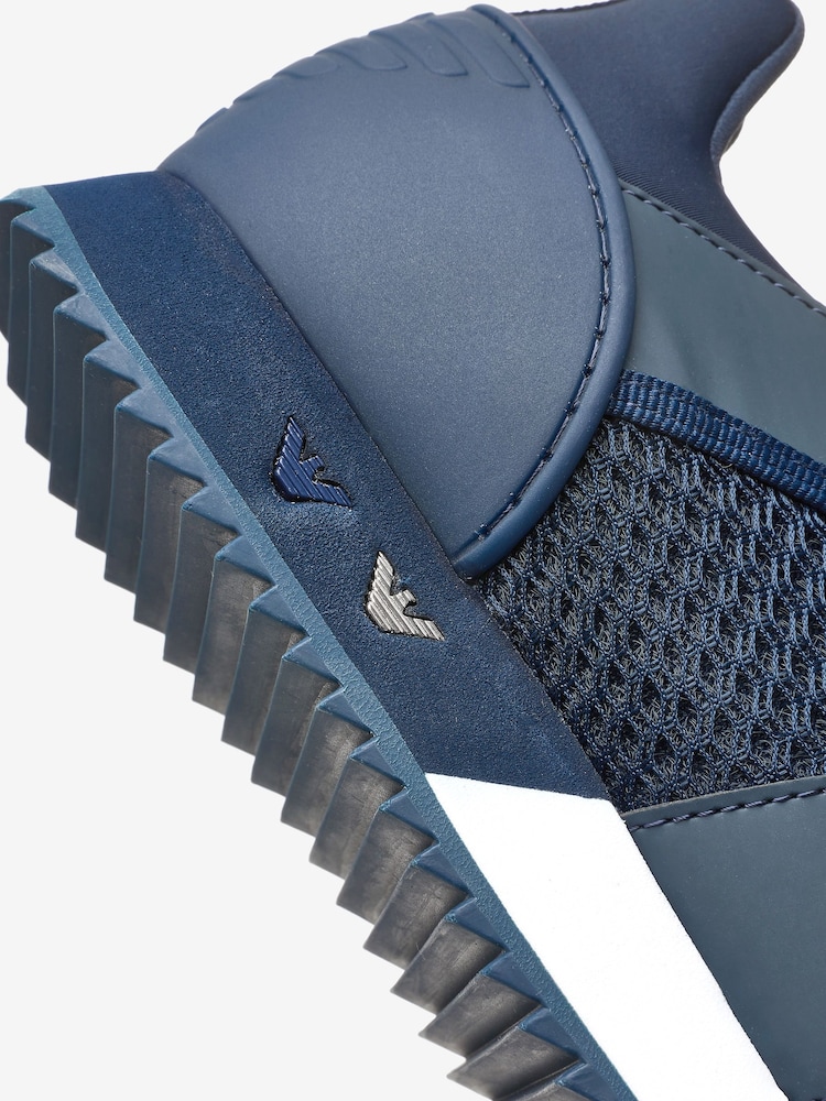 Emporio Armani EA7 Evolution Lace-Up Racer Trainers - Image 4 of 4