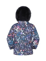 Mountain Warehouse Black Ranger Printed Kids Water Resistant Jacket - Image 1 of 5