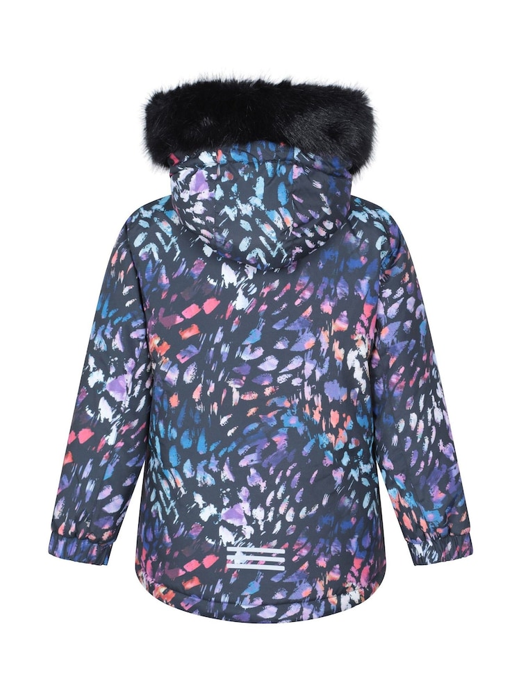 Mountain Warehouse Black Ranger Printed Kids Water Resistant Jacket - Image 2 of 5 Mountain Warehouse Black Ranger Printed Kids Water Resistant Jacket - Image 2 of 5