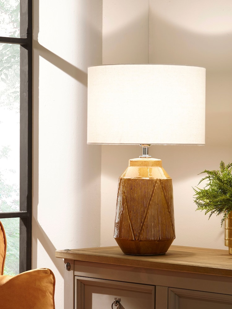Village At Home Yellow Safi Table Lamp - Image 1 of 1
