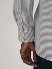 Azul - Camisa Oxford a rayas de algodón 100 % Banker de Gant - Imagen 5 de 6