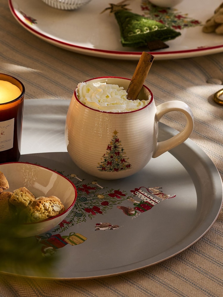 Sophie Allport Natural Cosy Christmas Stoneware Mug - Image 1 of 4 Sophie Allport Natural Cosy Christmas Stoneware Mug - Image 1 of 4