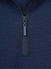Mountain Warehouse Blue Kids Merino Half Zip Top - Image 4 of 5