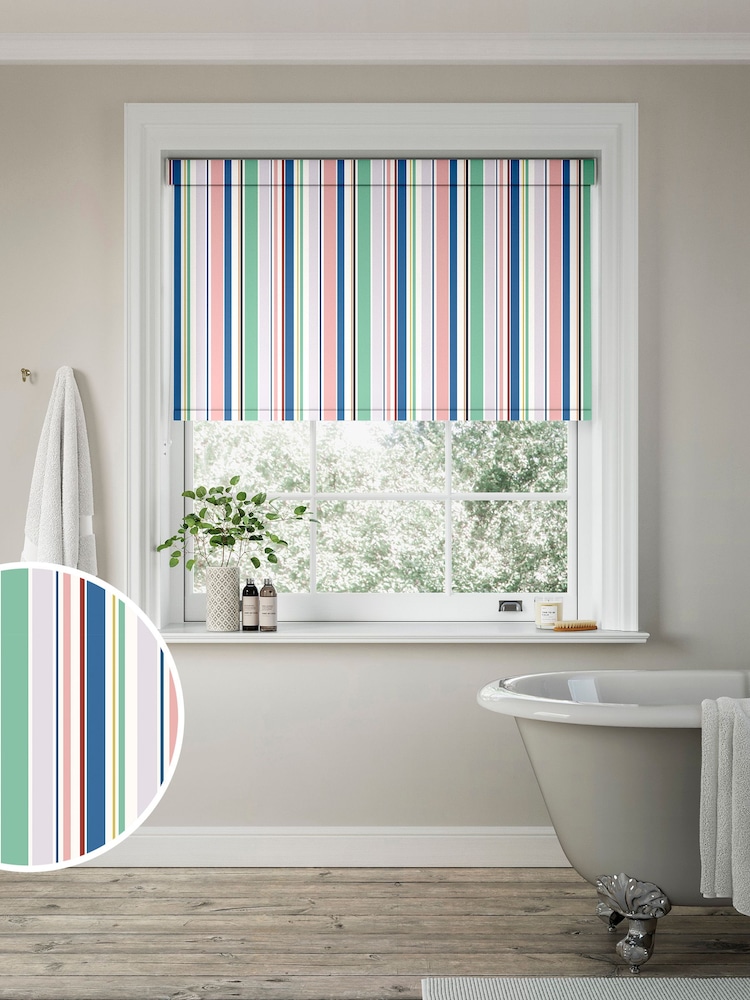 Blue Chindi Made to Measure Roller Blind - Image 1 of 6