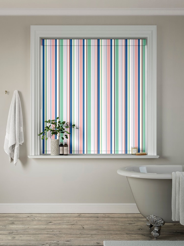Blue Chindi Made to Measure Roller Blind - Image 2 of 6
