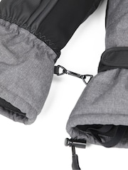 Mountain Warehouse Grey Lodge Waterproof Ski Mitten Gloves - Image 5 of 5