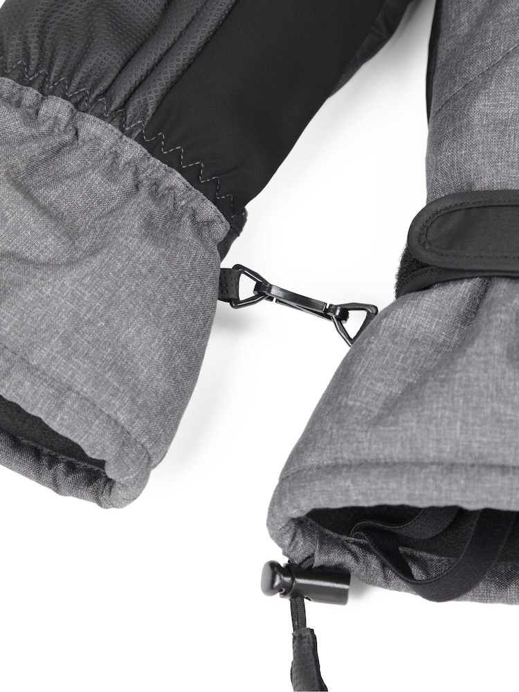Mountain Warehouse Grey Lodge Waterproof Ski Mitten Gloves - Image 5 of 5 Mountain Warehouse Grey Lodge Waterproof Ski Mitten Gloves - Image 5 of 5