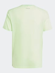lime - adidas T-shirt Essentiel 3 Rayure 100% Coton - Image 2 of 5