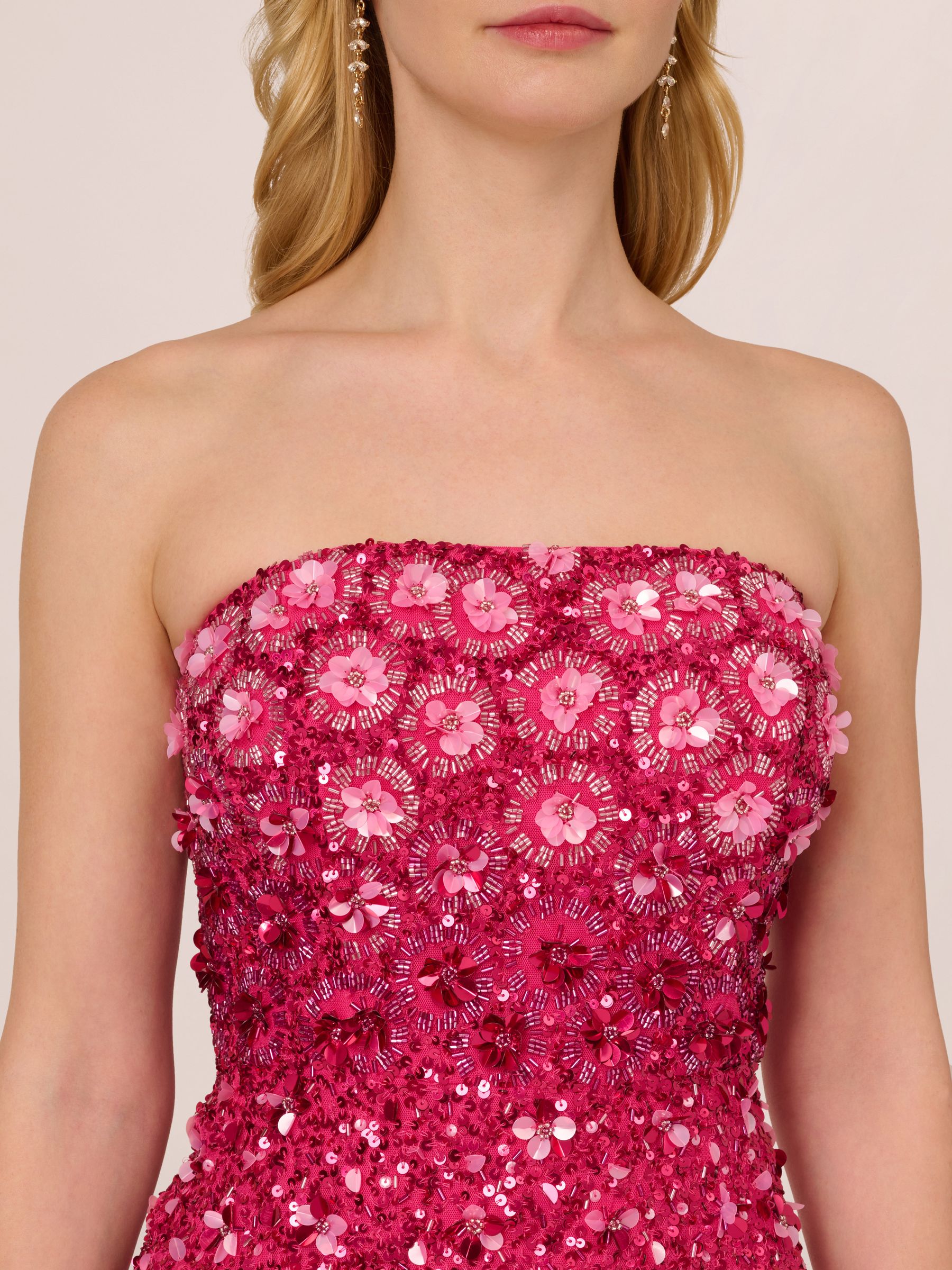 【海外限定】AdriannaPapell ドレス☆Pink Studio Beaded Column Amazon.com: Adrianna Papell Women's Bead Halter Column Dress
