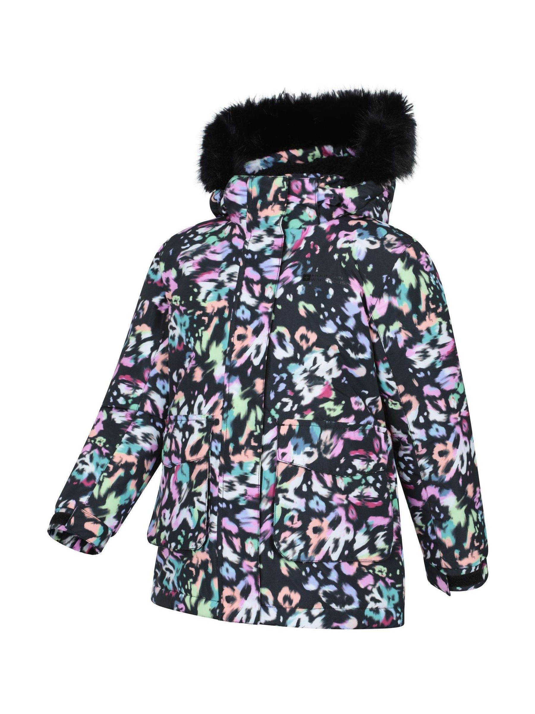 Buy Mountain Warehouse Black Ranger Printed Kids Water Resistant Jacket ...