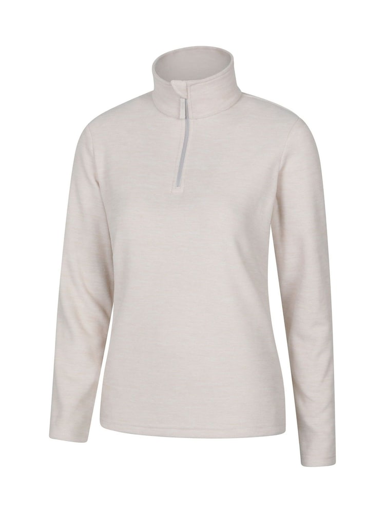 Mountain Warehouse Cream Snowdon Melange Fleece - Image 9 of 9