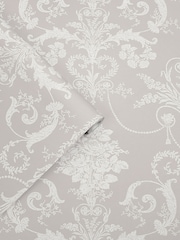 Laura Ashley White Dove Josette 10M Wallpaper - Image 1 of 4