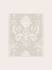 Laura Ashley White Dove Josette 10M Wallpaper - Image 3 of 4