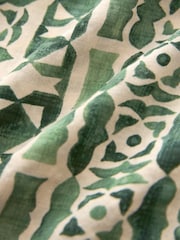 Green Tile Print Notch Neck Cami Top - Image 6 of 6