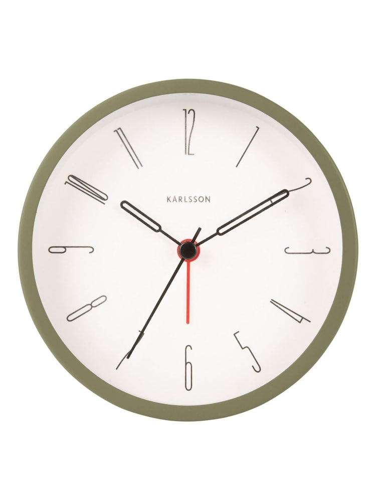 Karlsson Green Belle Numbers Alarm Clock - Image 2 of 3
