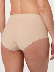 Pastel Rose Nude Midi No VPL Scallop Edge Knickers - Image 2 of 4