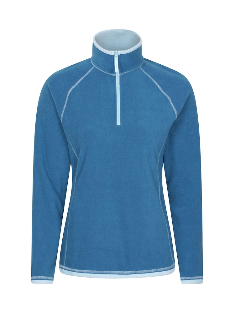 Mountain Warehouse Blue Montana Half-Zip Fleece - Image 1 of 5 Mountain Warehouse Blue Montana Half-Zip Fleece - Image 1 of 5
