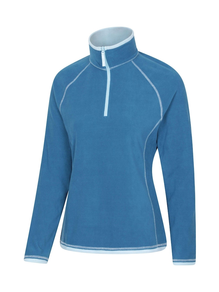 Mountain Warehouse Blue Montana Half-Zip Fleece - Image 2 of 5 Mountain Warehouse Blue Montana Half-Zip Fleece - Image 2 of 5
