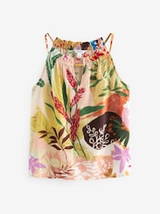 Multi Tropical Print Notch Neck Cami Top - Image 5 of 6