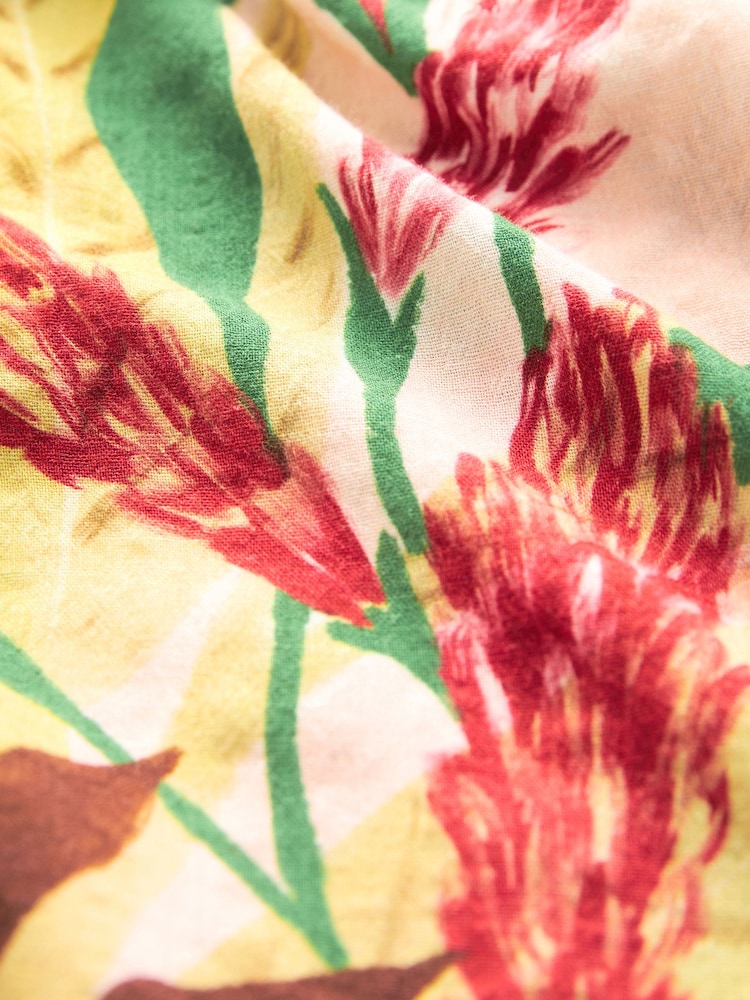 Multi Tropical Print Notch Neck Cami Top - Image 6 of 6