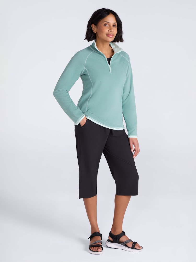 Mountain Warehouse Blue Montana Half-Zip Fleece - Image 2 of 5 Mountain Warehouse Blue Montana Half-Zip Fleece - Image 2 of 5