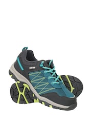 Mountain Warehouse Green Stampede Kids Waterproof Walking Shoes - Image 3 of 5