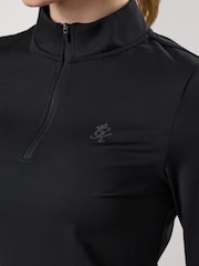 Gym King Black Victory Zip Funnel Fleece - Image 2 of 2