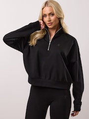 أسود - Gym King Victory Zip Funnel Fleece - صورة 3 من 4
