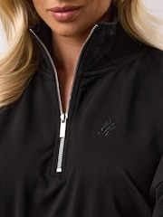 أسود - Gym King Victory Zip Funnel Fleece - صورة 4 من 4
