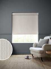 Emily Bond Smoke Oscar Stripe Made to Measure Roller Blinds - Image 1 of 6