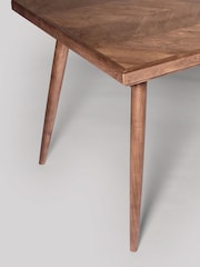 Swoon Mid Brown Metz Mango Wood Six-Seater Dining 6 Seater Table - Image 3 of 4