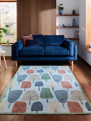 Scion Coast Grey Cedar Juniper Washable Rug - Image 1 of 6