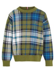 Tommy Hilfiger Kids Pullover mit Schottenkaros, Grün - Bild 4 von 6