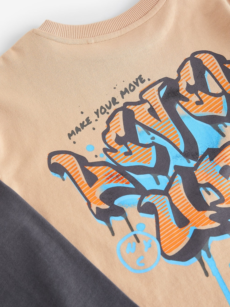 Natural Skate Long Sleeve T-Shirt (3-16yrs) - Image 3 of 3